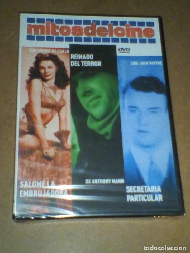 Kino: 3 Pel&iacute;culaS DVD (Salom&eacute; la Embrujadora, Reinado de Terror y Secretaria Particular), Sin estrenar.
