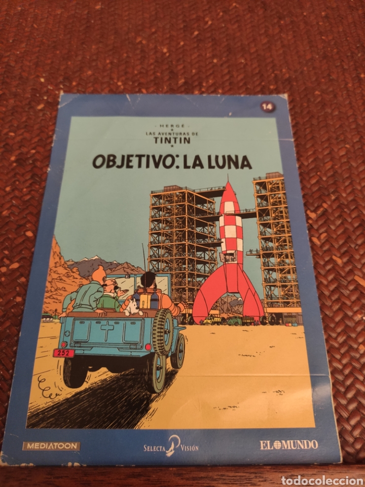 Cine: Objetivo la luna Tint&iacute;n DVD cart&oacute;n