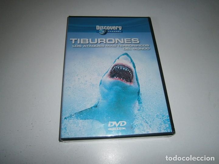 Cine: TIBURONES LOS ATAQUES MAS TERRORIFICOS DEL MUNDO DVD NUEVO PRECINTADO DISCOVERY CHANNEL