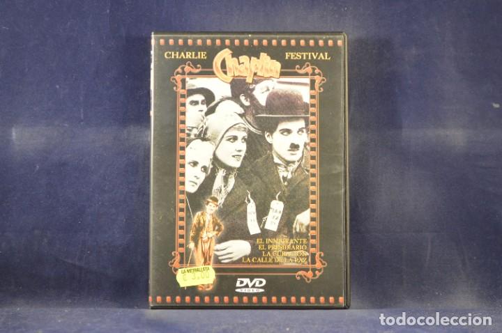 Cine: CHARLIE CHAPLIN FESTIVAL 1917 - EL INMIGRANTE, EL PRESIDIARIO, LA CURACION, LA CALLE DE LA PAZ - DVD