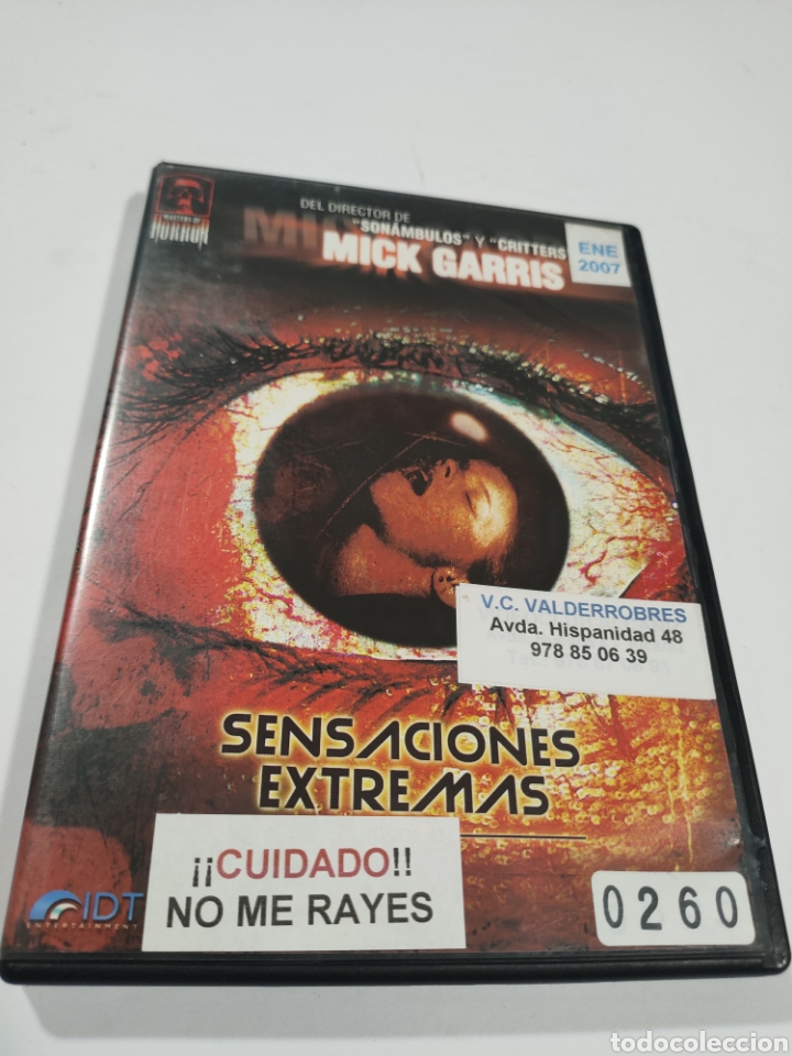 Cinema: V166 sensaciones extremas DVD PROCEDENTE DE VIDEOCLUB