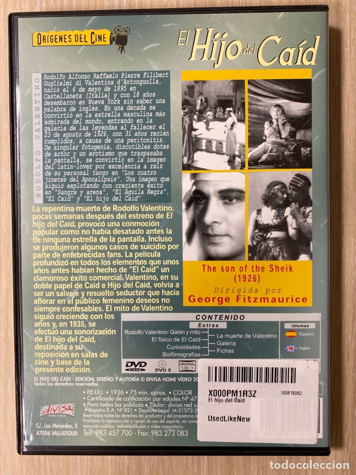 Cine: DVD - EL HIJO DEL CAID - Foto 2