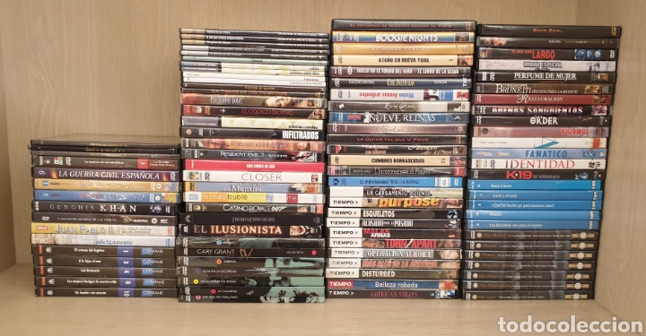 Cine: LOTE 167 DVDs PELICULAS CINE ACCION, SCI-FI, COMEDIA, TERROR, GUERRA, SERIES, DOCUMENTAL VER FOTOS