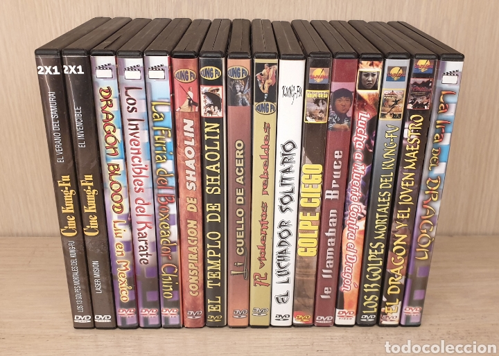 Cine: LOTE 16 DVD PELICULAS ARTES MARCIALES KUNG FU SHAOLIN KARATE 1970s/80s VER FOTOS Y TITULOS