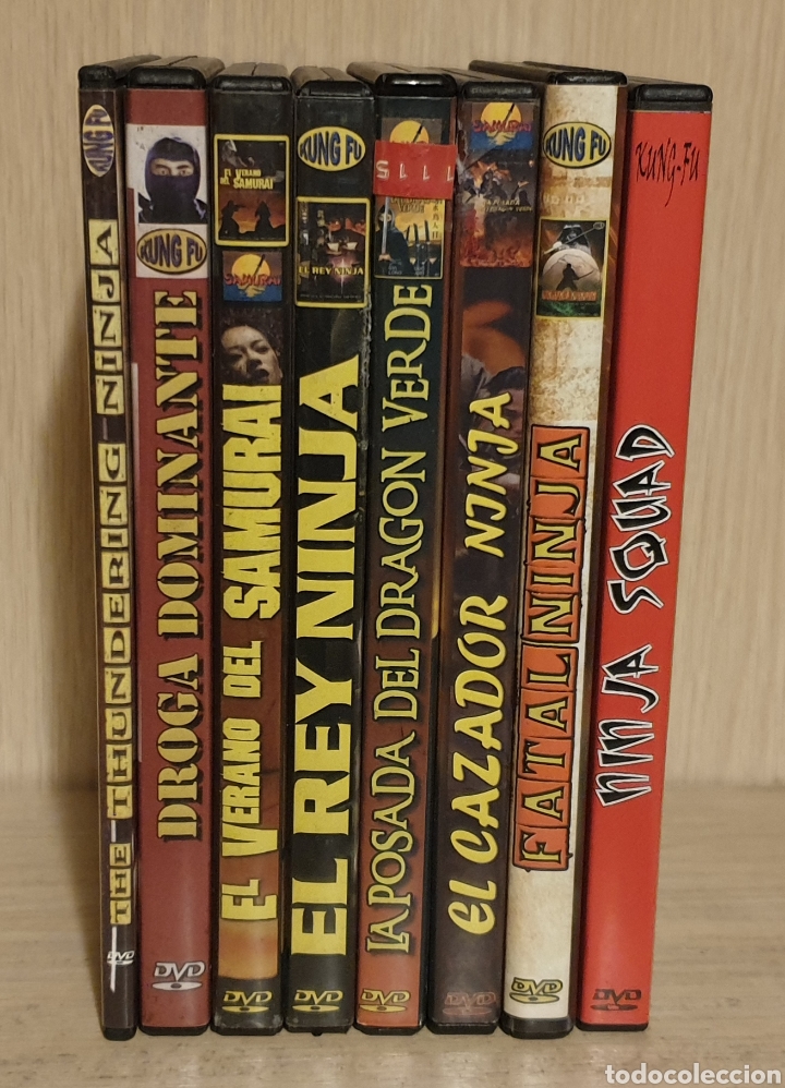 Cine: LOTE 8 DVD PELICULAS DE NINJAS 1970s/80s