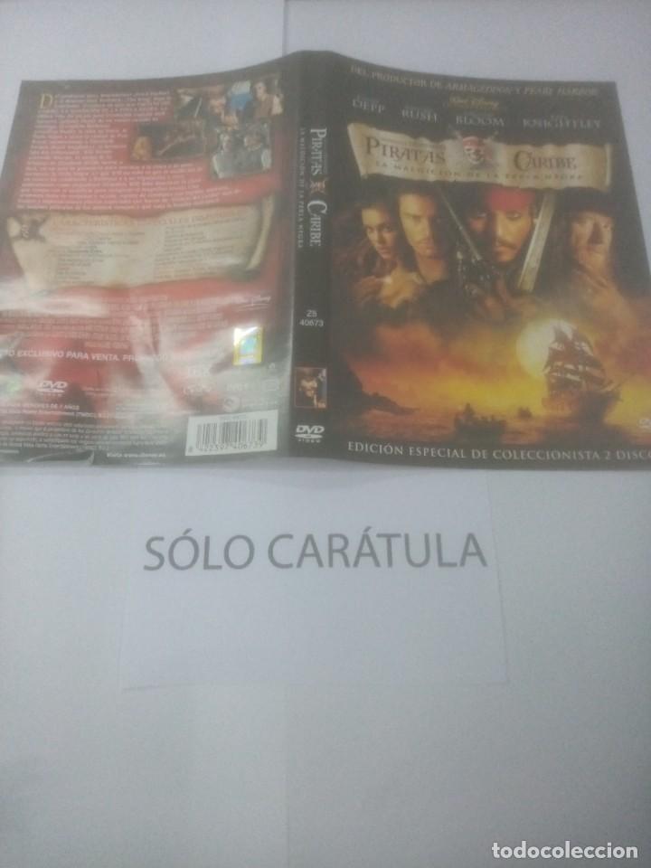 Cine: Car&aacute;tula dvd - Piratas del Caribe (solo car&aacute;tula)