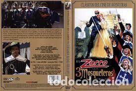 Cine: EL ZORRO Y LOS TRES MOSQUETEROS DESCATALOGADA COLECCION PARTICULAR EN PERFECTO ESTADO