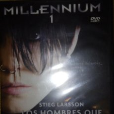 Cine: DVD - MILLENIUM 1 - LOS HOMBRES QUE NO AMABAN A LAS MUJERES, DE STIEG LARSSON. Lote 318109178