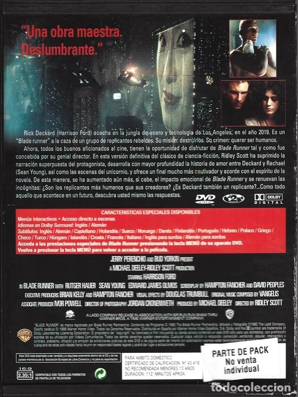 Cine: BLADE RUNNER HARRISON FORD (FORMATO SNAPCASE) - Foto 2
