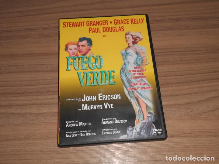 Cine: FUEGO VERDE DVD Stewart Granger GRACE KELLY Paul Douglas COMO NUEVA