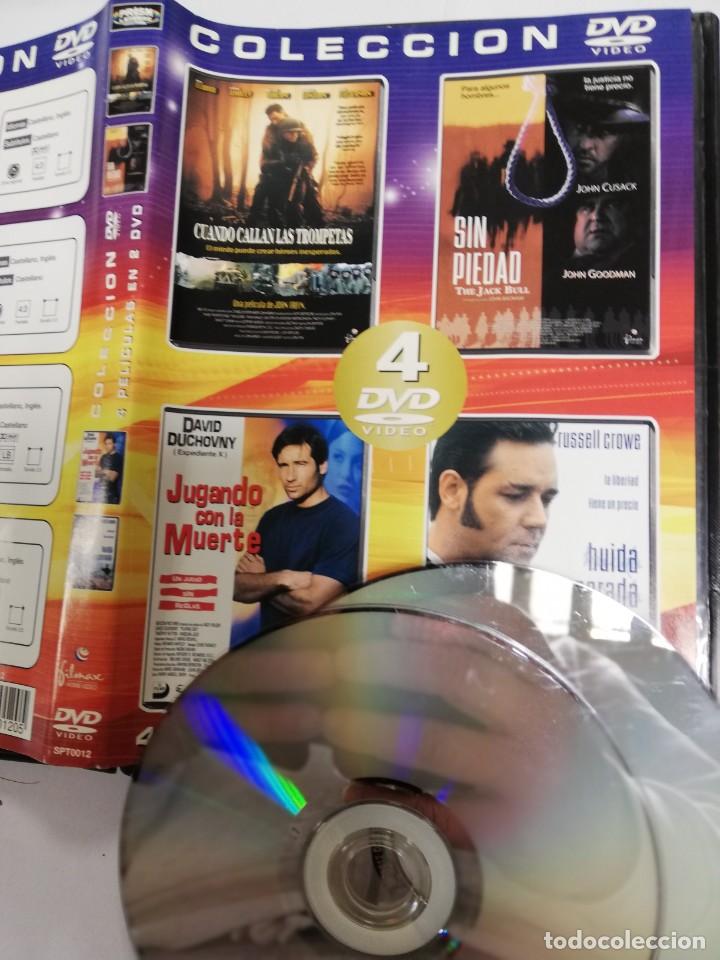 Cine: Pel&iacute;cula dvd - Cuando callan las trompetas - Sin piedad - Jugando con la muerte - Huida&hellip; (4 pel&iacute;cula