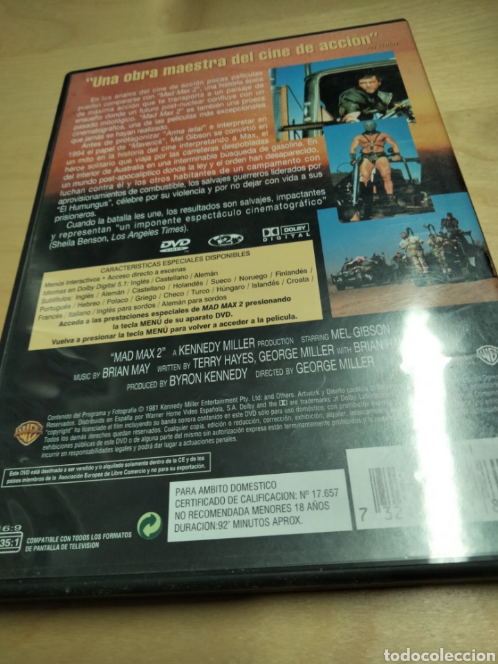 Cine: M&aacute;d Max 2 dvd ---- 185 - Foto 2