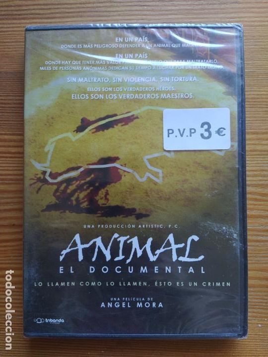Cinema: DVD ANIMAL - EL DOCUMENTAL - ANGEL MORA - NUEVO, PRECINTADO (025)