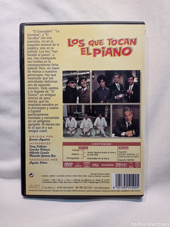 Cine: DVD LOS QUE TOCAN EL PIANO - Foto 2