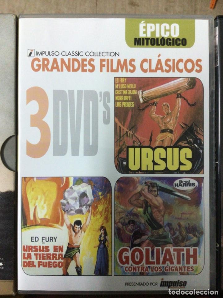 Cinema: 3 Dvd&rsquo;s: Ursus/Ursus en la tierra de fuego/Goliath contra los monstruos