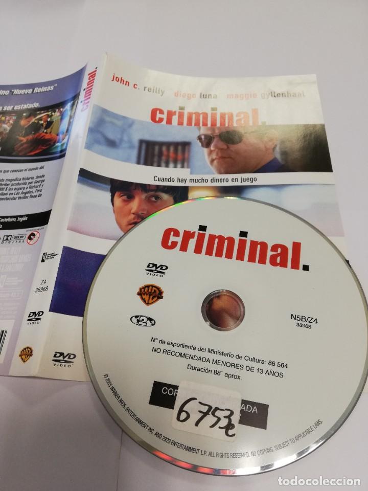 Cine: Pel&iacute;cula dvd - Criminal - Foto 1