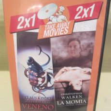 Cine: VENENO (KLAUS KINSKI) + LA MOMIA (CHRISTOPHER WALKER) - DVD DESCATALOGADO CON 2 PELICULAS. Lote 320161668