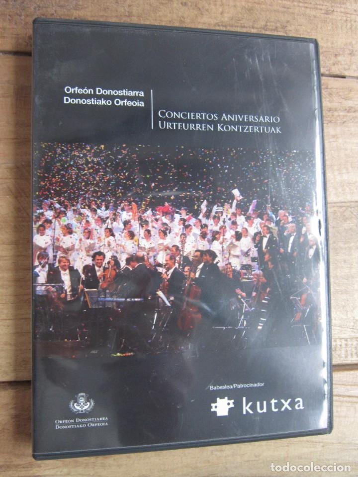 Cine: DVD CONCIERTOS ANIVERSARIO URTEURREN KONTZERTUAK. ORFEON DONOSTIERRA.
