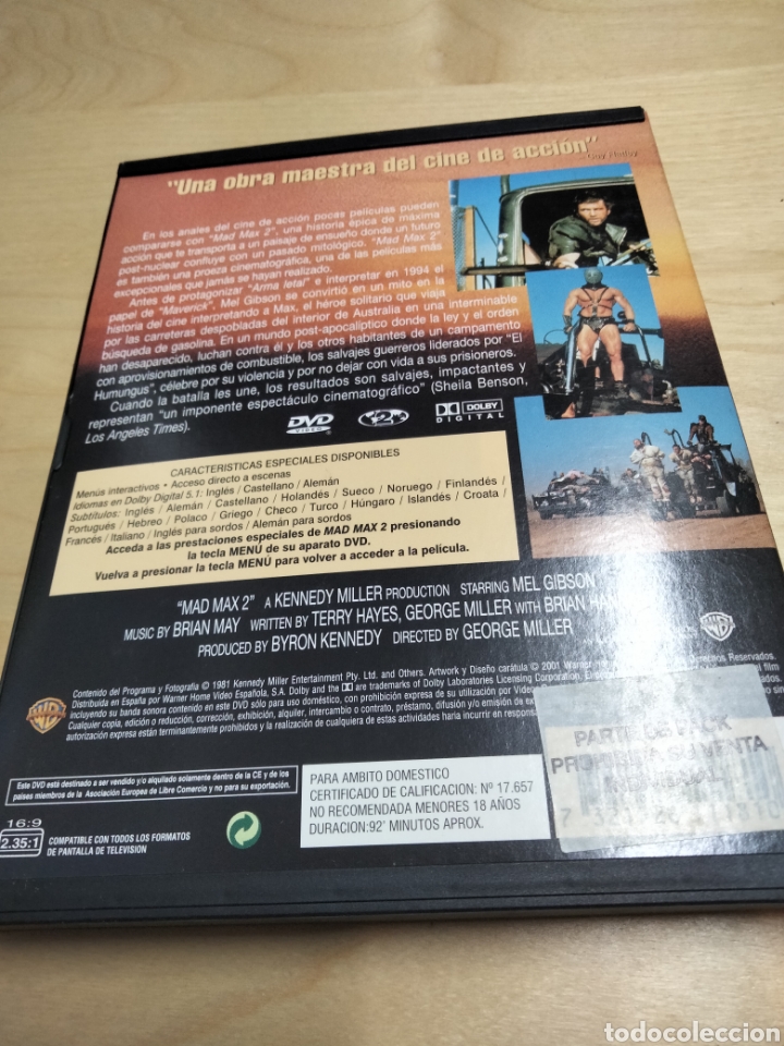 Cine: M&aacute;d Max 2 dvd - Foto 2