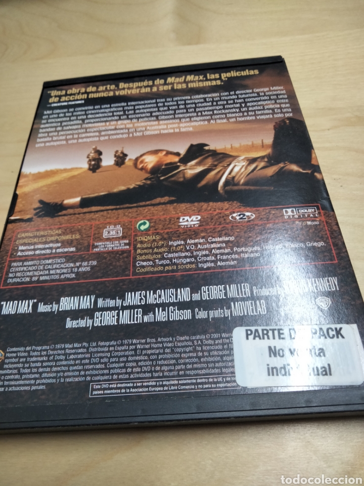 Cine: M&aacute;d Max dvd - Foto 2