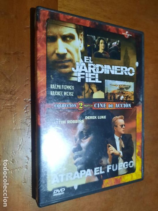 Cin&eacute;ma: EL JARDINERO FIEL + ATRAPA EL FUEGO. DVD DOBLE EN BUEN ESTADO.