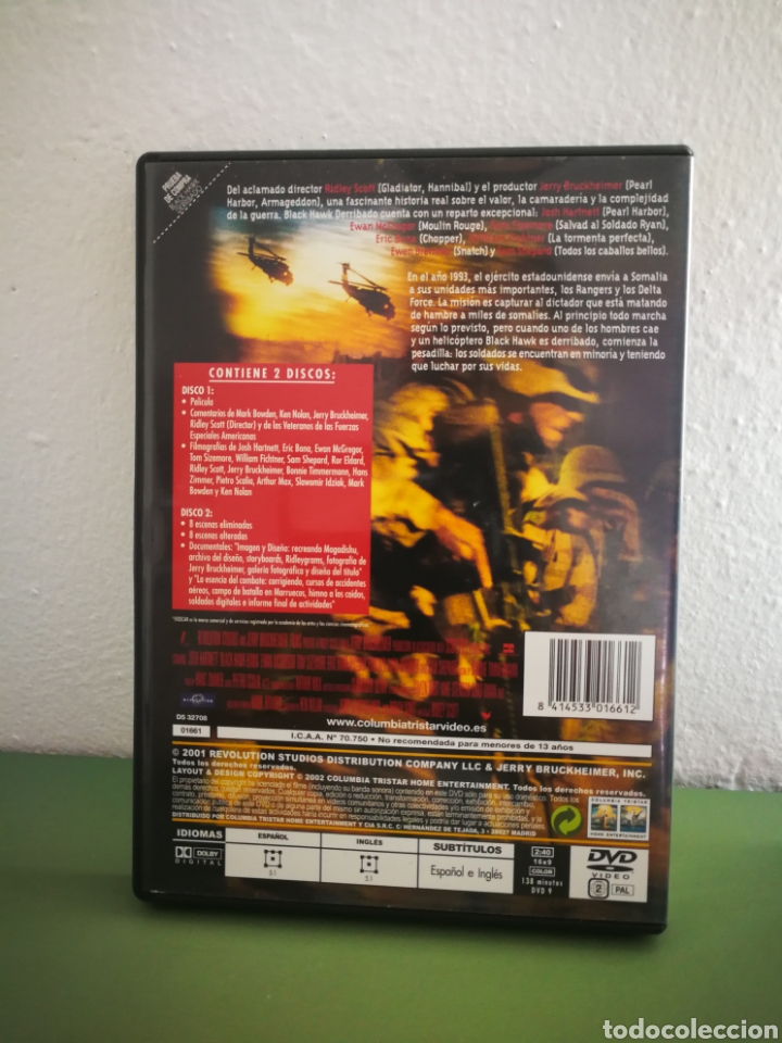 Cine: Black hawk derribado DVD - Foto 2