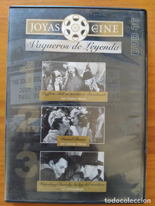 Cinema: DVD VAQUEROS DE LEYENDA - BUFFALO BILL / DANIEL BOONE / HOPALONG CASSIDY... (019)