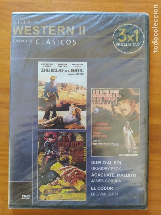 Cinema: DVD DUELO AL SOL / AGACHATE, MALDITO / EL CODOR - CAJA SLIM - NUEVO, PRECINTADO (019)
