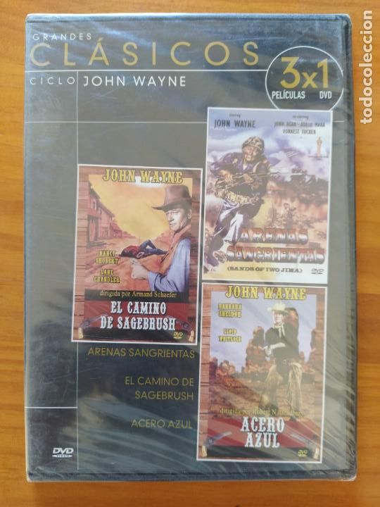 Cinema: DVD ARENAS SANGRIENTAS / EL CAMINO DE SAGEBRUSH / ACERO AZUL - CAJA SLIM - NUEVO, PRECINTADO (019)