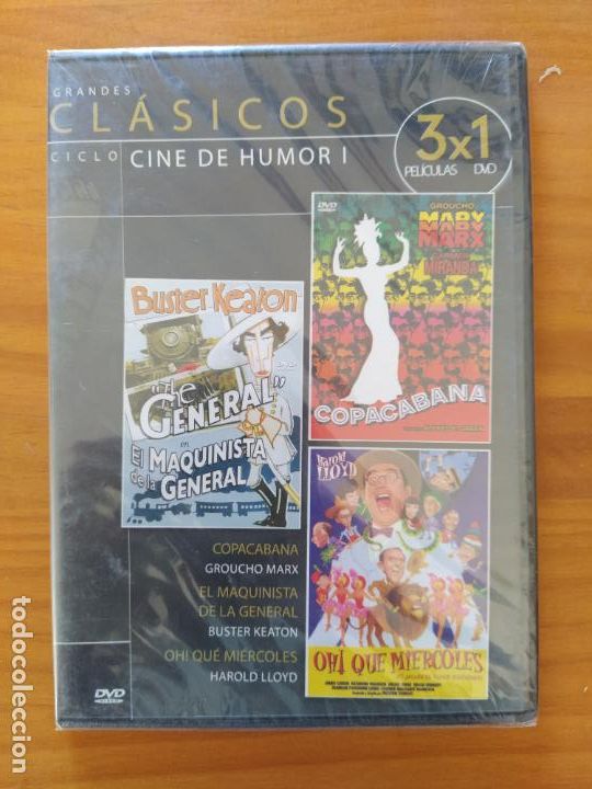Cinema: DVD COPACABANA / EL MAQUINISTA DE LA GENERAL / OH! QUE MIERCOLES - CAJA SLIM - NUEVO (028)