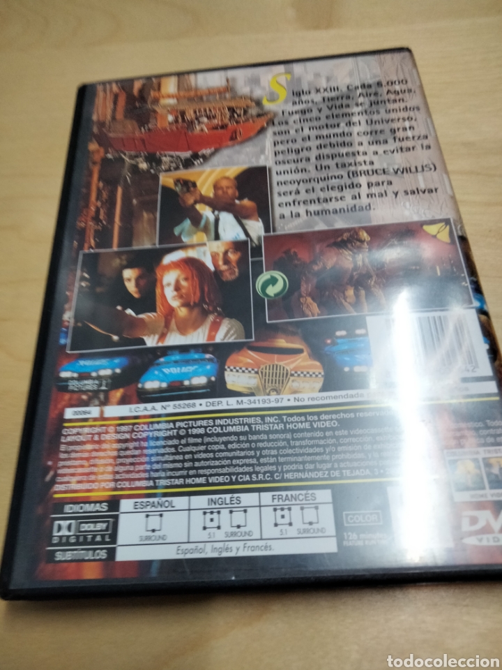 Cine: El quinto elemento dvd -182 - Foto 3