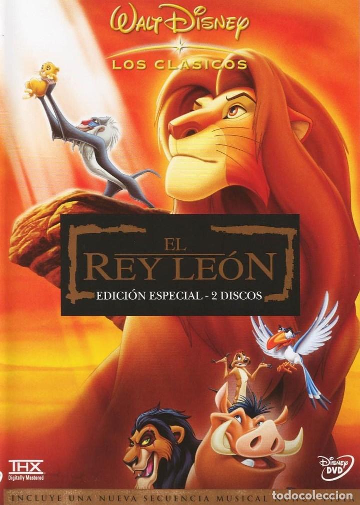 Cine: EL REY LEON -EDICION ESPECIAL 2 DISCOS -DVD CON CAJA EXTERNA Y LIBRETO - DISNEY CLASICOS