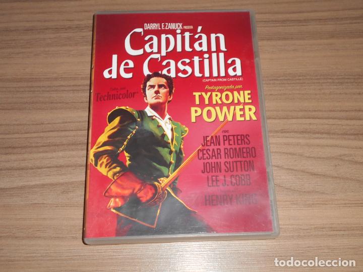 Cine: el CAPITAN de CASTILLA DVD Tyrone Power COMO NUEVA