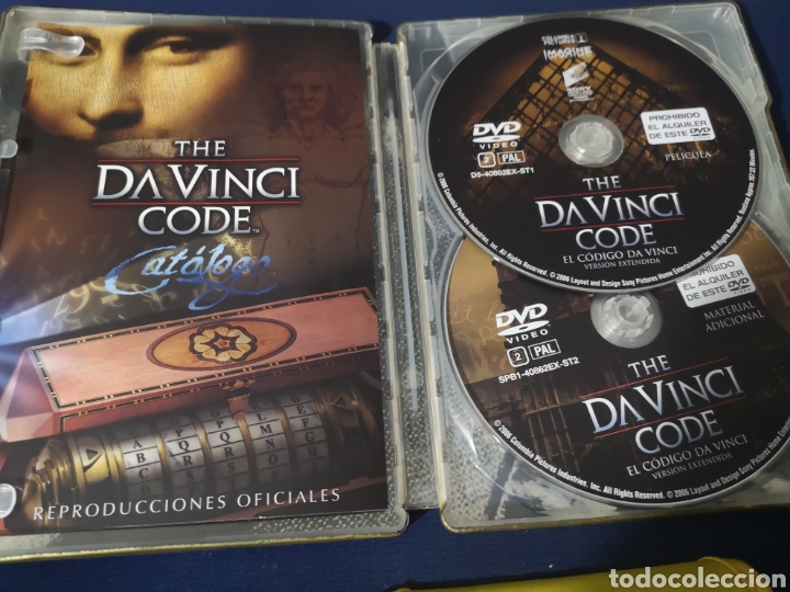 Cine: El C&oacute;digo Da Vinci caja lata versi&oacute;n extendida 2 DvD - Foto 1