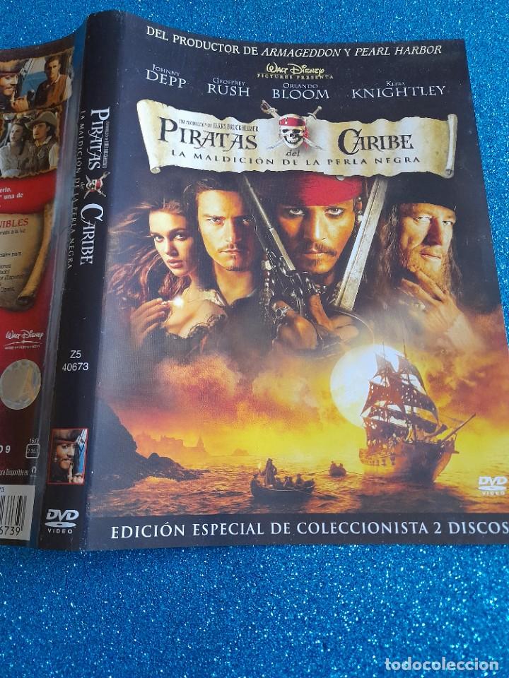 Cine: Car&aacute;tula DVD - S&oacute;lo Car&aacute;tula - Piratas del Caribe - La maldici&oacute;n de la perla negra