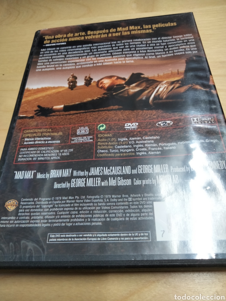 Cine: M&aacute;d Max dvd ---- 185 - Foto 2