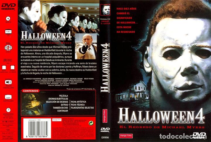 Cine: Halloween 4,el regreso de Michael Myers(E.Tiempo) (2&ordf; Mano - Bueno)