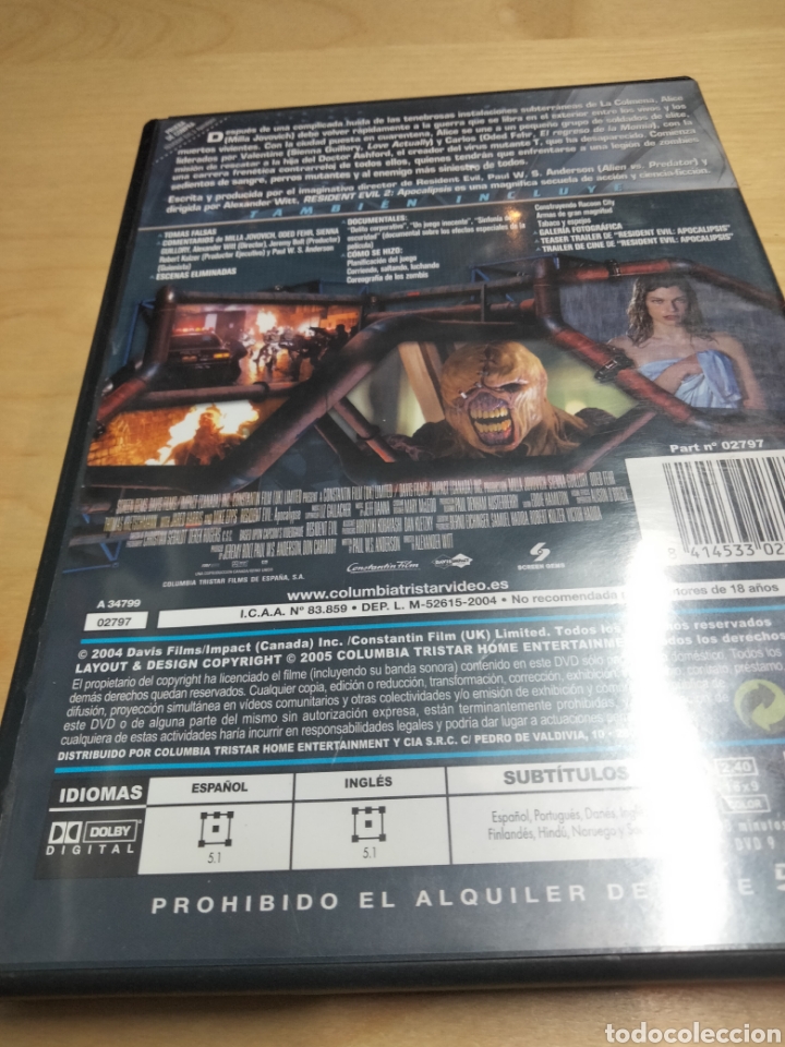 Cine: Resident Evil apocalipsis dvd -231 - Foto 2