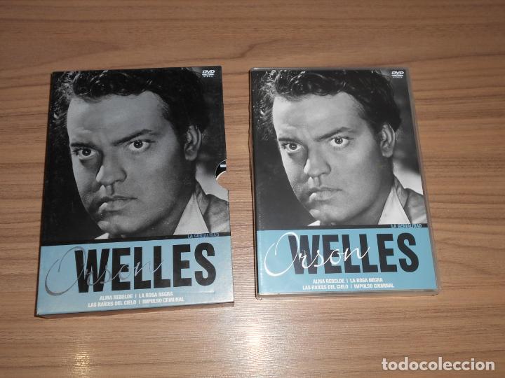 Cine: ORSON WELLES 4 DVD ALMA REBELDE - LA ROSA NEGRA - LAS RAICES DEL CIELO - IMPULSO CRIMINAL Como NUEVA