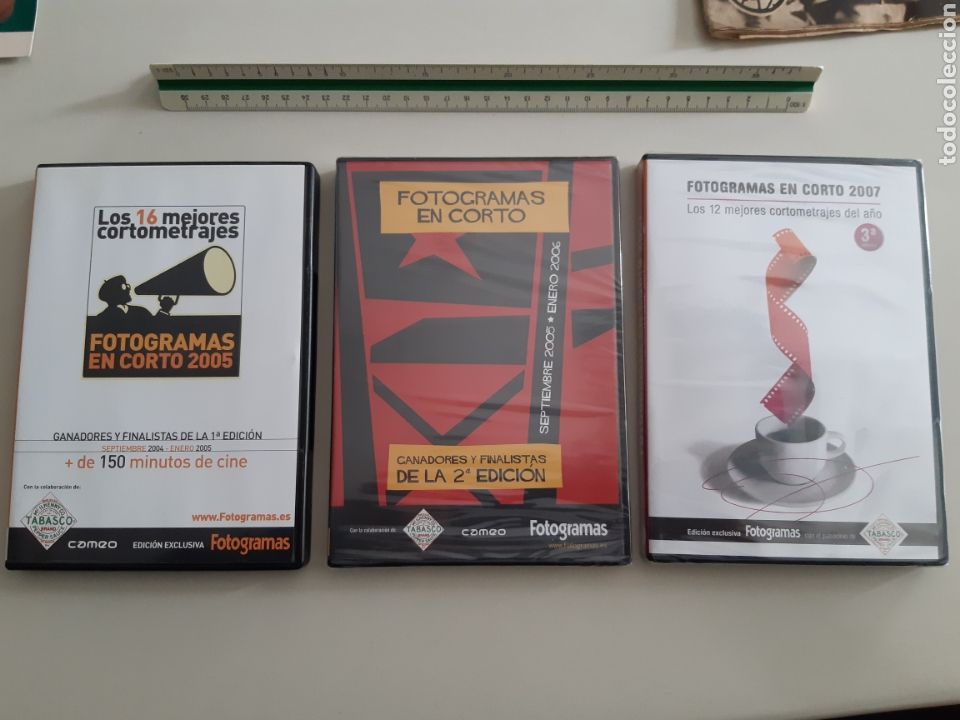 Cine: Lote de 3 DVD precintados Fotogramas en corto 2005 2006 y 2007 cortometrajes