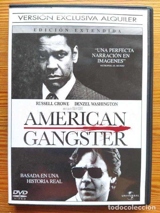 Cinema: DVD AMERICAN GANGSTER - EDICION EXTENDIDA - EDICION DE ALQUILER - LEER DESCRIPCION (034)