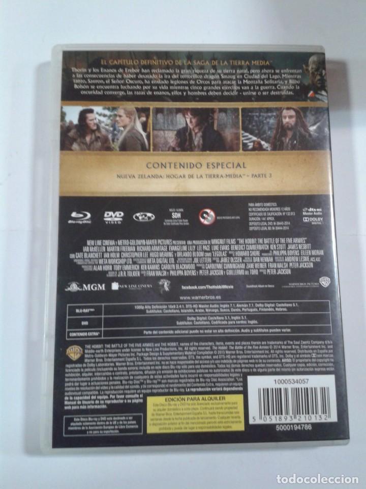 Cine: EL HOBBIT. LA BATALLA DE LOS CINCO EJERCITOS. DVD. - Foto 2