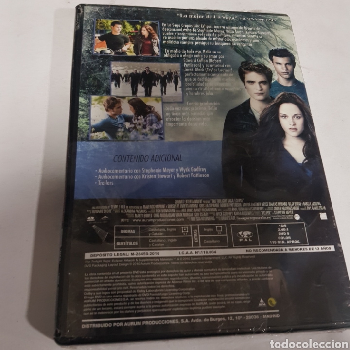 Cine: ND103 Eclipse -DVD NUEVO PRECINTADO - Foto 2