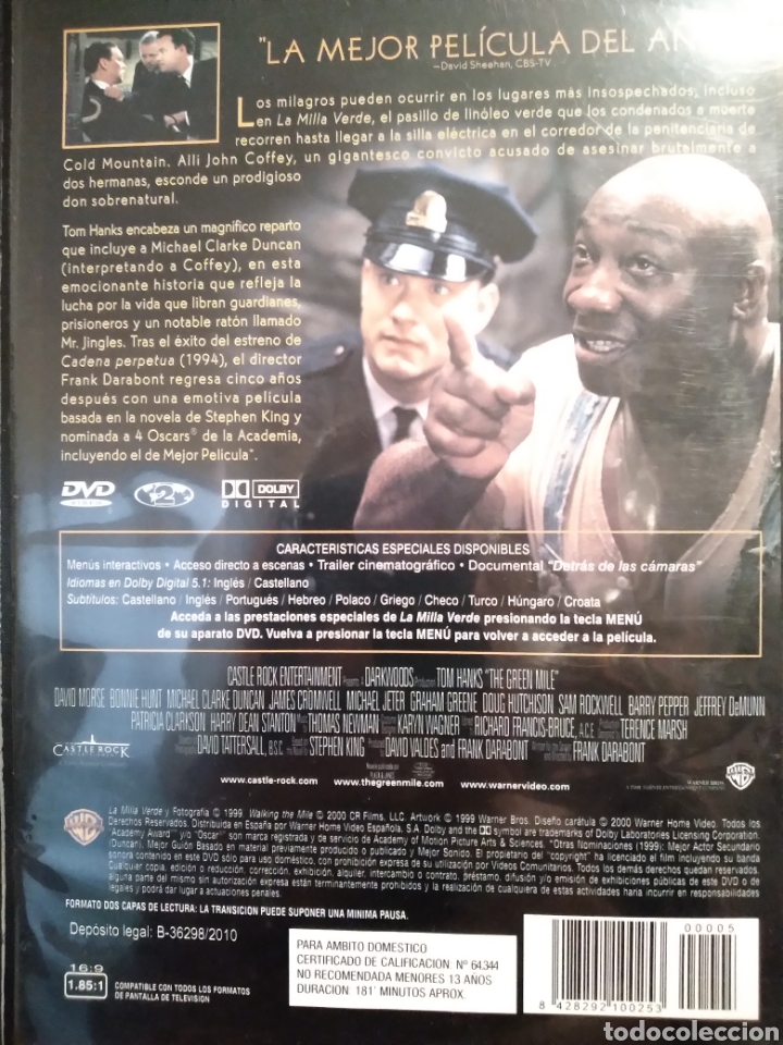 Cine: DVD - LA MILLA VERDE - - Foto 2