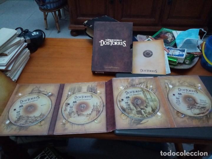 Cine: EL SE&Ntilde;OR DE LOS ANILLOS LAS DOS TORRES. VERSION EXTENDIDA 4DVD. - Foto 2