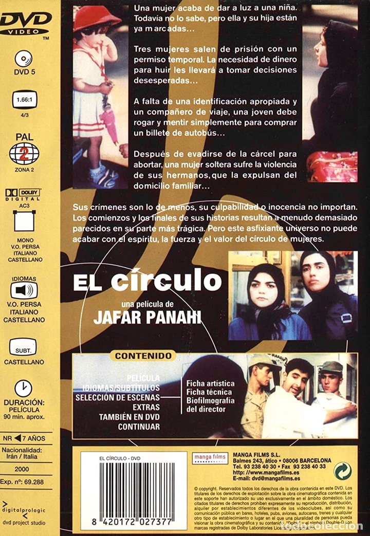 Cine: El Circulo DVD Jafar Panahi - Foto 2