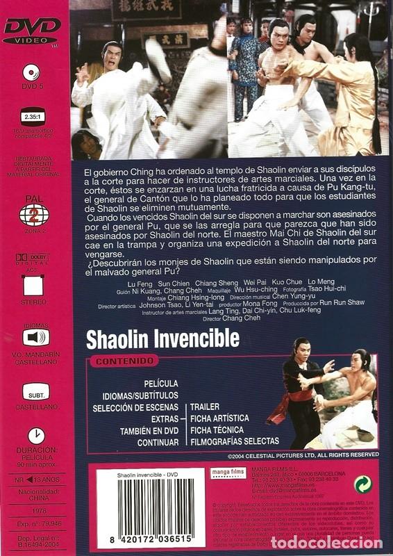 Cine: SHAOLIN INVENCIBLE (DVD) - Foto 2