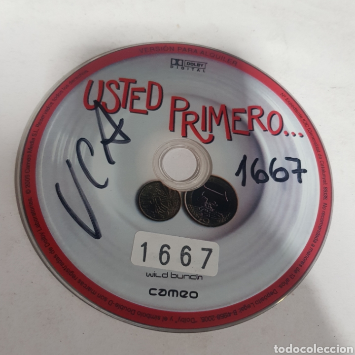 Cin&eacute;ma: SD 74 usted primero -SOLO DISCO DVD