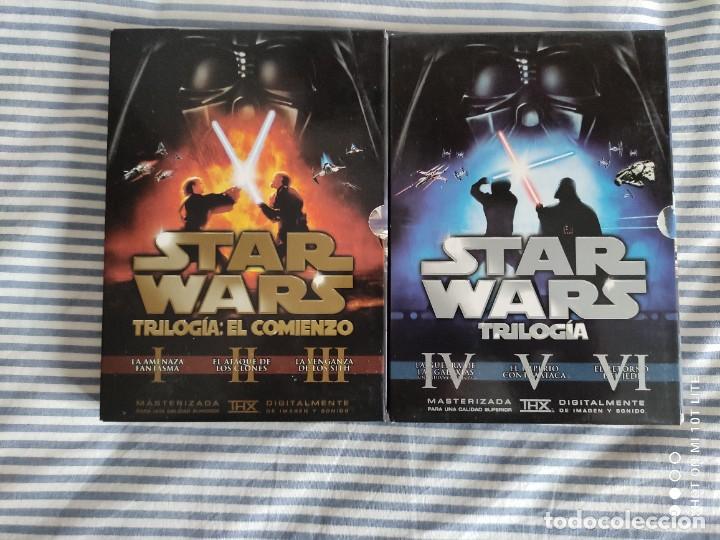 Cine: !!! STAR WARS - SAGA COMPLETA !!! 2 TRILOGIAS DE 12 DVD + 5 DVD PRECINTADOS ***