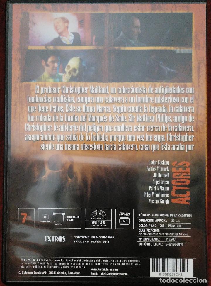 Cine: La maldici&oacute;n de la calavera. Christopher Lee, Peter Cushing - Foto 2